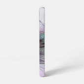 ファンタジーカラフル抽象芸術モダンフラクタル花 SAMSUNG GALAXYケース (左側面)