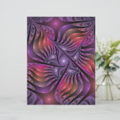 ファンタジーカラフル抽象芸術紫トリップ（幻覚体験）のようなフラクタル (スタンド正面)