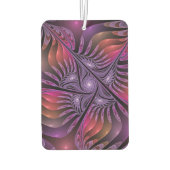 ファンタジーカラフル抽象芸術紫トリップ（幻覚体験）のようなフラクタル カーエアーフレッシュナー (裏面)