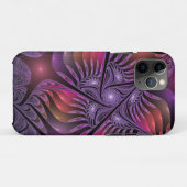 ファンタジーカラフル抽象芸術紫トリップ(幻覚体験)のようなフラクタル Case-Mate iPhoneケース (裏面(横))