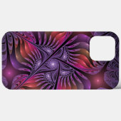 ファンタジーカラフル抽象芸術紫トリップ(幻覚体験)のようなフラクタル Case-Mate iPhoneケース (裏面 (横))
