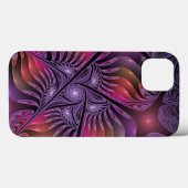 ファンタジーカラフル抽象芸術紫トリップ(幻覚体験)のようなフラクタル Case-Mate iPhoneケース (裏面 (横))