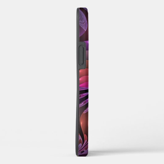 ファンタジーカラフル抽象芸術紫トリップ(幻覚体験)のようなフラクタル Case-Mate iPhoneケース (裏面 / 右)