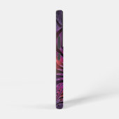 ファンタジーカラフル抽象芸術紫トリップ（幻覚体験）のようなフラクタル SAMSUNG GALAXYケース (右側面)