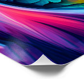 ファンタジーカラフル神話の鮮やかなドラゴン。 ポスター (コーナー)