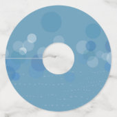 ファンタジーカラフル線（青い円ダッシュ） ワイングラスタグ (裏面)