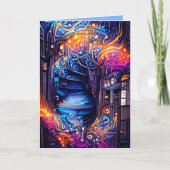 ファンタジーカラフル階段 カード (正面)