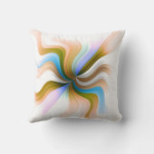 ファンタジーカラーウェーブアートデザイン抽象芸術 クッション (裏面)
