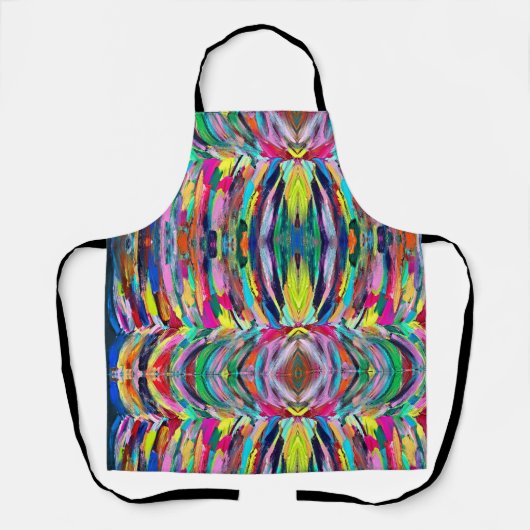 ファンタジーカラーパレットアートプリント エプロン (正面)