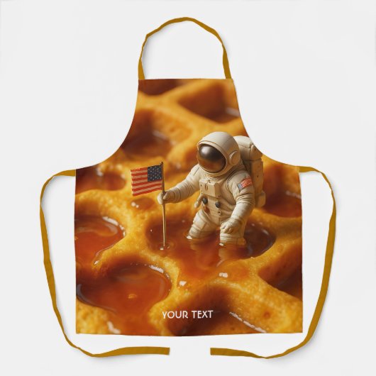 ファンタジーカワイイ宇宙飛行士On Maple エプロン (正面)