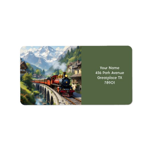 ファンタジーカワイクリムゾンアンティーク列車 ラベル (正面)