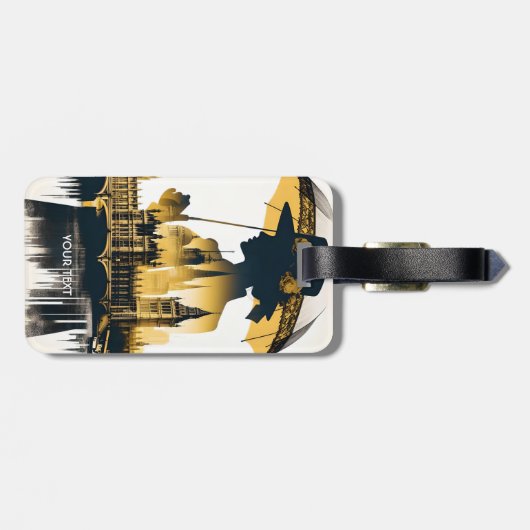 ファンタジーカワイレディーオールドロンドン ラゲッジタグ (裏面横)