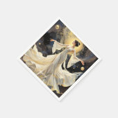 ファンタジーカワイレディ踊り宇宙 スタンダードカクテルナプキン (角)