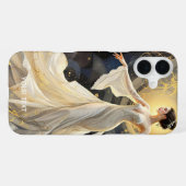 ファンタジーカワイレディ踊り宇宙 iPhoneケース (裏面横)