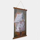 ファンタジーカワセミ 吊り下げ型タペストリー (傾斜あり)