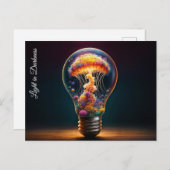 ファンタジーガラス球水中競技発光創造性 ポストカード (正面/裏面)