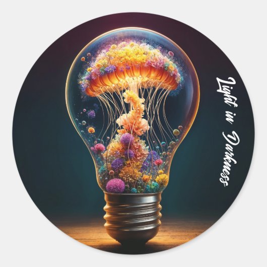 ファンタジーガラス球水中競技発光創造性 ラウンドシール (正面)