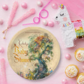 ファンタジーガーデンお洒落ベイビーシャワー ペーパープレート (パーティー)