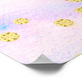 ファンタジーガールズパープルドラゴンベビーシャワーウェルカム ポスター (角)