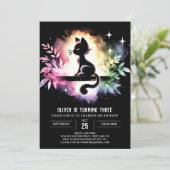 ファンタジーキッズキャット誕生日 招待状 (スタンド正面)