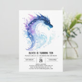 ファンタジーキッズドラゴンアドベンチャー誕生日 招待状 (スタンド正面)