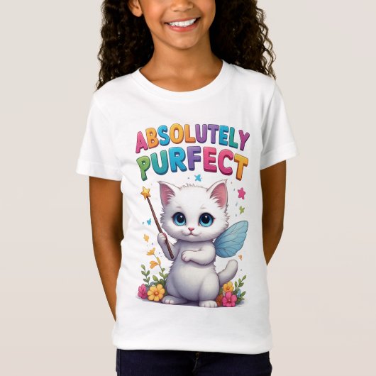 ファンタジーキティの妖精の羽根 Tシャツ (正面)