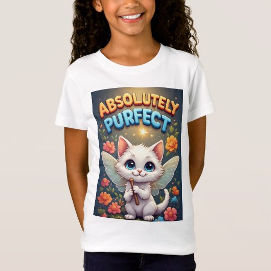 ファンタジーキティの妖精の羽根 Tシャツ (正面)