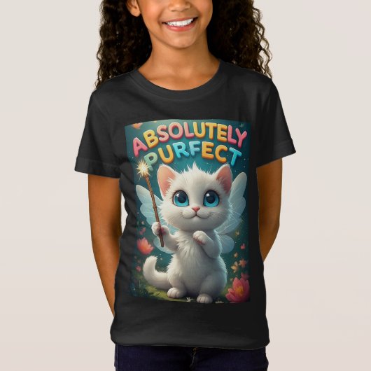ファンタジーキティの妖精の羽根 Tシャツ (正面)
