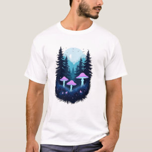 ファンタジーキノコ星空の夜 Tシャツ