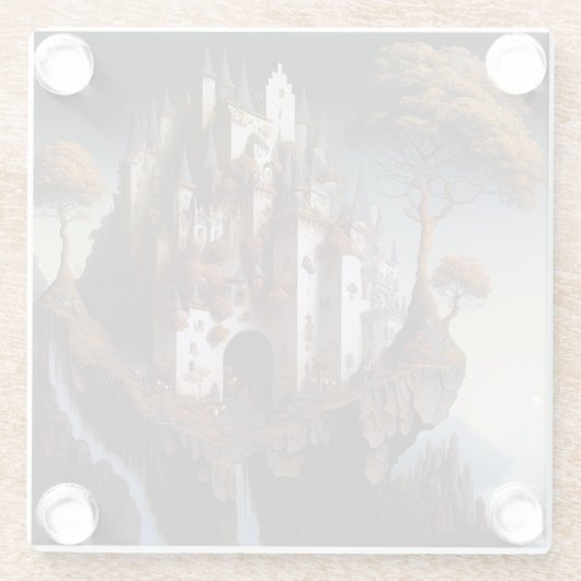 ファンタジーキャッスルファンタジーアートガラスコースター ガラスコースター (裏面)