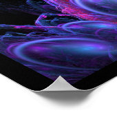 ファンタジーキャッスルフラクタルバイ子猫アン ポスター (角)