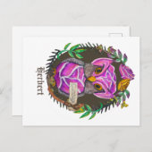 ファンタジーキャベツフクロウ ポストカード (正面/裏面)