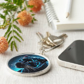 ファンタジーキュイ怒ーブルーパンサー キーホルダー (側面)