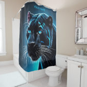 ファンタジーキュイ怒ーブルーパンサー シャワーカーテン (インサイチュ)