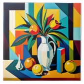 ファンタジーキュビズムの静物詩 タイル (正面)