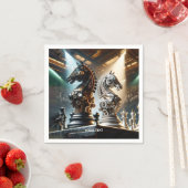 ファンタジーキュートなチェス騎士団 スタンダードカクテルナプキン (インサイチュ)