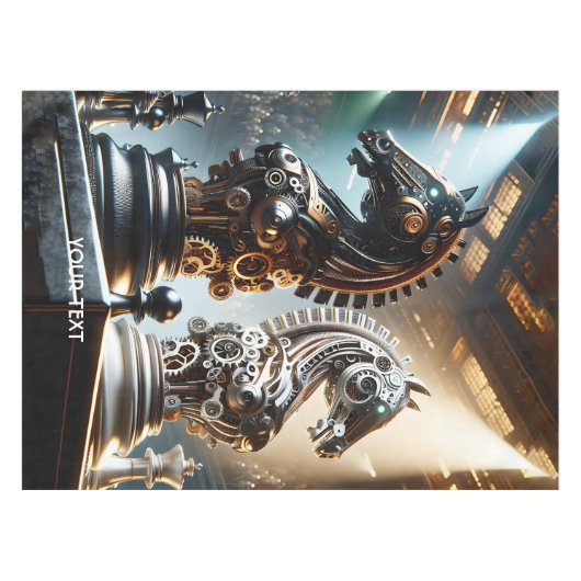 ファンタジーキュートなチェス騎士団 テーブルクロス (正面(横))