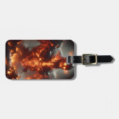 ファンタジーキュートな火の素火 ラゲッジタグ (正面横)