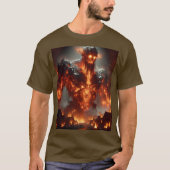 ファンタジーキュートな火の素火 Tシャツ (正面)