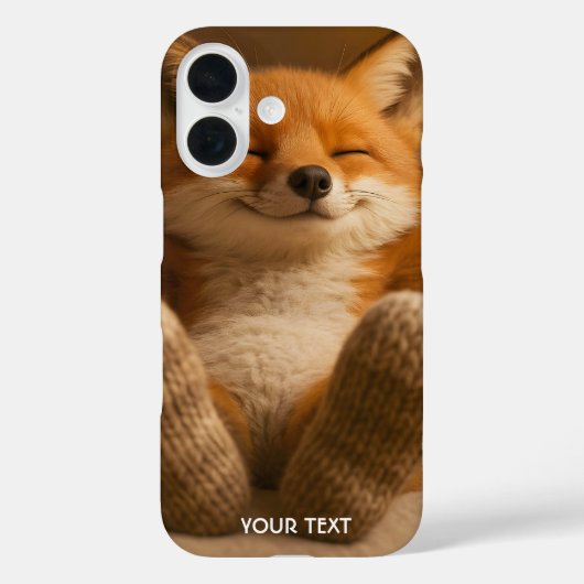 ファンタジーキュートな狐と靴下 Case-Mate iPhoneケース (裏面)