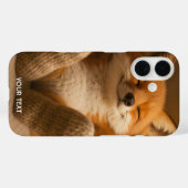 ファンタジーキュートな狐と靴下 Case-Mate iPhoneケース (裏面 (横))