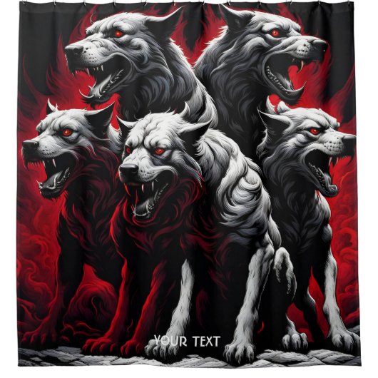 ファンタジーキュートな鮮やかなゴシック様式のリトグラフ シャワーカーテン (正面)