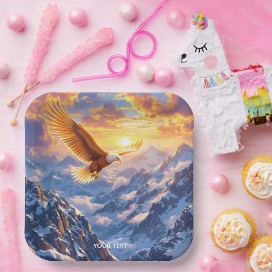 ファンタジーキュートイーグルマウンテンズサンライズ ペーパープレート (パーティー)