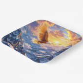 ファンタジーキュートイーグルマウンテンズサンライズ ペーパープレート (傾斜あり)