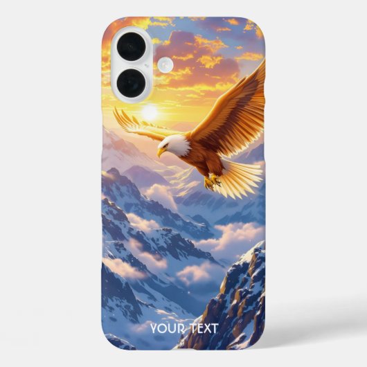 ファンタジーキュートイーグルマウンテンズサンライズ Case-Mate iPhoneケース (裏面)