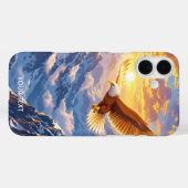 ファンタジーキュートイーグルマウンテンズサンライズ Case-Mate iPhoneケース (裏面 (横))