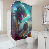 ファンタジーキュートウォリアー宇宙喪 シャワーカーテン (インサイチュ)
