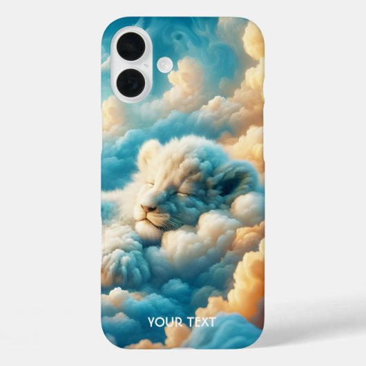 ファンタジーキュートクラウドベビーライオン Case-Mate iPhoneケース (裏面)