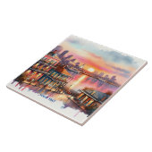 ファンタジーキュートサンセットニューオーリンズビュー タイル (側面)