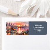 ファンタジーキュートサンセットニューオーリンズビュー ラベル (インサイチュ)